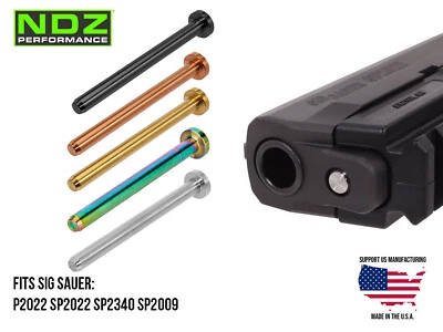 NDZ PERFORMANCE for Sig SP2022 SP2340 SP2009 Recoil Guide Rod Stainless Steel PVD 34290455, NDZ