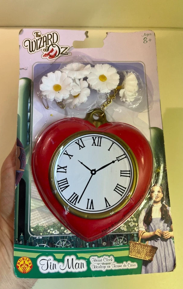 Wizard of Oz Tin Man Heart Clock Costume Prop Accessory Va522