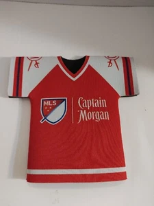 CAPTAIN MORGAN MLS SOCCER BOTTLE JERSEY RED - Picture 1 of 5