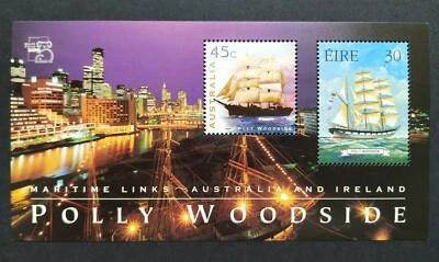 1999 Australia Stamps Exhibition Ireland Ship Yacht Miniature Sheet 澳洲邮展爱尔兰帆船小全张 - Image 1 of 2