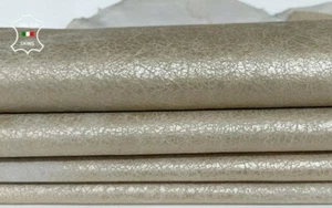 METALLIC PLATINUM CRACKLED distressed vintage look 2 skins 18sqf 0.8mm #A7731 - Picture 1 of 8