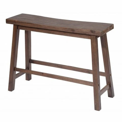 Boraam Sonoma Bench in Chestnut Wire-Brush Cover