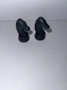 Radio Shack Chess Champion 2150L Replacement Parts Knights Black Plastic - Picture 1 of 2