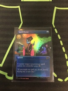 MTG Magic The Gathering Spell Pierce Foil Borderless Blue Instant Commander  - Picture 1 of 1