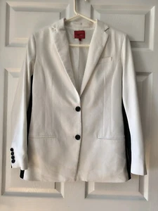 narciso rodriguez for Design Nation Women's Blazer Sz 8 Black White - Picture 1 of 7