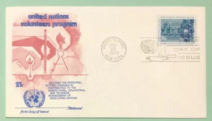 Sc UN 239 United Nations 21c 1973 Volunteers Program FDC Fleetwood Cachet - Picture 1 of 2