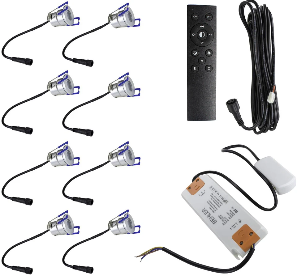 LED Patio Lighting Set Recessed Carport Outdoor Lighting  - Image 1 of 4