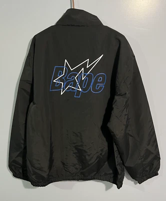 A Bathing Ape Bape Track Jacket ZipUp Black - Large - Image 1 of 4
