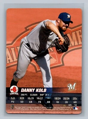 2004 MLB Showdown Pennant Run #025 Danny Kolb Brewers - Image 1 of 2