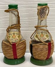 Vintage Tipo California Miniature Bottles Salt Pepper 1940s ITALIAN SWISS COLONY
