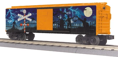 MTH #30-71108 HALLOWEEN   BOX CAR W/BLINKING LED NEW IN BOX - Image 1 of 2