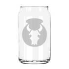 34Th Red Bull Infantry Division Ssi Etched 5 Ounce Beer Can Taster Glass