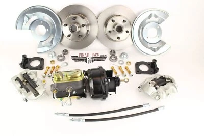 1963-1969 Ford Falcon Comet Power Disc Brake Conversion Kit 5 LUG Drilled Rotor - Image 1 of 4