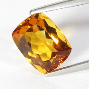 5.72Cts Elegant Unique Quality Natural Sparkling Citrine Cushion Cut Loose Gem - Picture 1 of 8