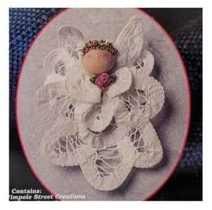 Guardian Angel Pin Kit Battenburg Lace Doily DIY Craft, Wimpole Street Creations - Picture 1 of 10