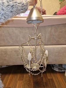 Kronleuchter mit Glitzersteinen, IKEA, silber - Bild 1 von 11