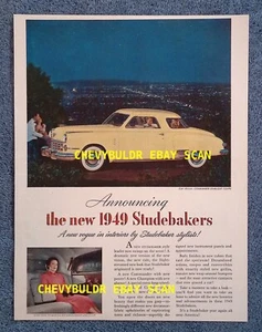 1949 Studebaker Commander Starlight Coupe Vintage Ad "Announcing The New..." - Picture 1 of 1