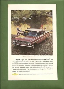 Zeitschriftenanzeige 1959 Chevy Bel Air 4 Türer Limousine - Bild 1 von 1