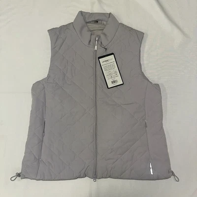 Foray Women's Golf Diamond Stitch Packable Vest Size L Gray - Image 1 of 4