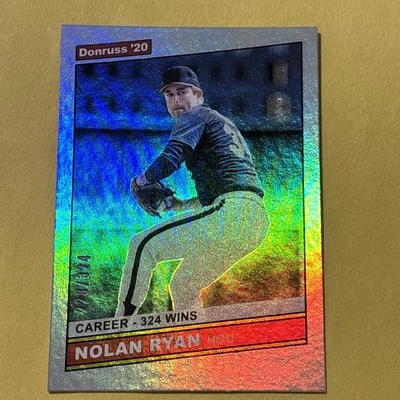 2020 Panini Donruss Retro 1986 Nolan Ryan #223 Holo - Image 1 of 4