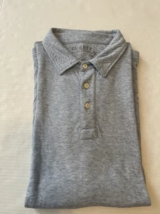 Camisa Polo Faherty Para Hombres Grande Azul Claro Brezo Pima Nube Algodón SS - Imagen 1 de 6