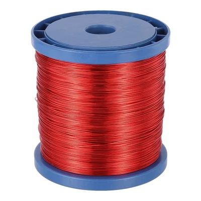 20 AWG Magnet Wire, 20 Gauge 80 oz Enameled Copper Wire, 155C(311F), Red,Blue - Image 1 of 4