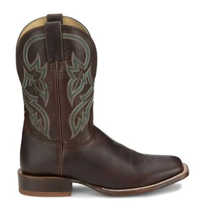 Tony Lama Wray 11 Inch Square Toe Cowboy Herren Braun Freizeit Stiefel RN3515 - Bild 1 von 5