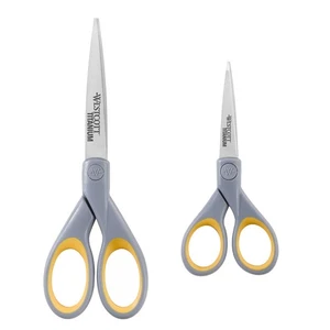 ‎13824 7” & 5” Pointed Titanium-Bonded Crafting Scissors with Soft Handles, G... - Picture 1 of 7