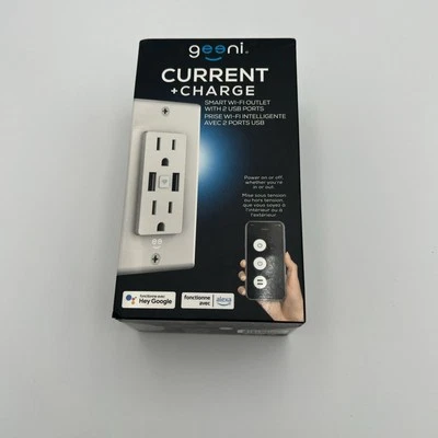 Smart Wall Outlet WiFi Geeni  Plugs Wireless Voice Control Alexa , Google Assist - Image 1 of 4
