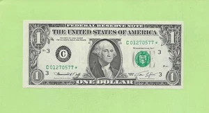 1974* ..UNCIRC $1 C 0127 0577 * .... 1974 $1 C-* STAR NOTE FRN - Picture 1 of 2