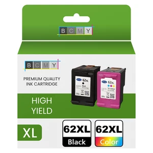 Multipack Refilled HP 62XL Ink Cartridges - Black / Colour - Picture 1 of 1