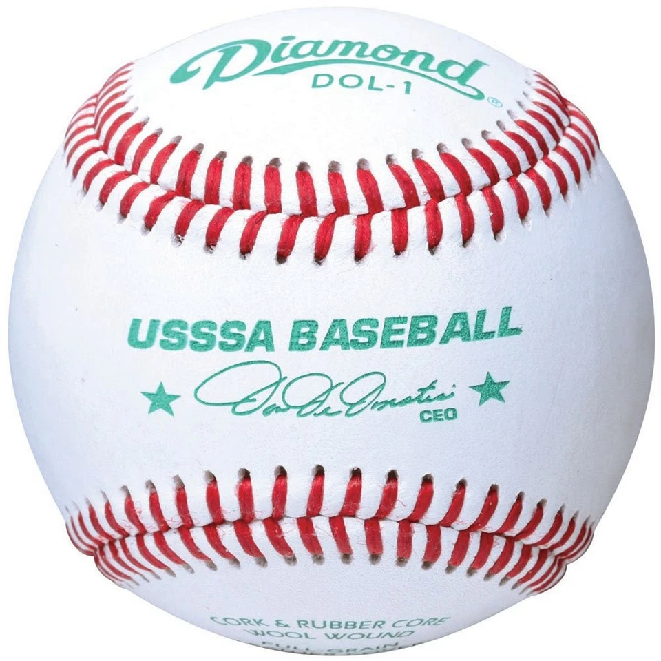 Diamond USSSA DOL-1 Leather Baseballs 12 Ball Pack (3 Dozens) - Image 1 of 1