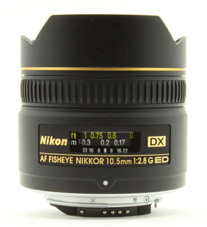 Nikon NIKKOR 10.5mm f/2.8 CRC DX AF ED G Lens