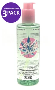 3 Victoria's Secret Pink Coco Chill Calming Body Oil with Coconout Oil 8oz 236ml - Picture 1 of 2