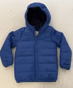 NWOT BOYS CARTER’S SIZE L / 7 BLUE PUFFER LIGHT WEIGHT JACKET COAT - Picture 1 of 2