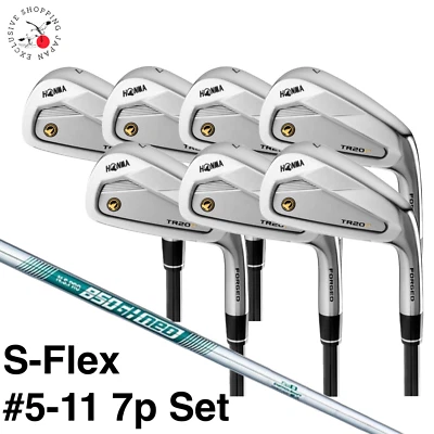 HONMA Tour World TR20P #5-11 Iron Set 7pcs S-Flex N.S.PRO 850gh Neo Steel Shaft - Image 1 of 4