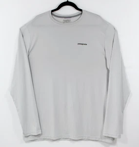 Patagonia Capilene Cool Daily Trout LS Fish Sun Shirt #52145 Light Gray Men's XL - Picture 1 of 8