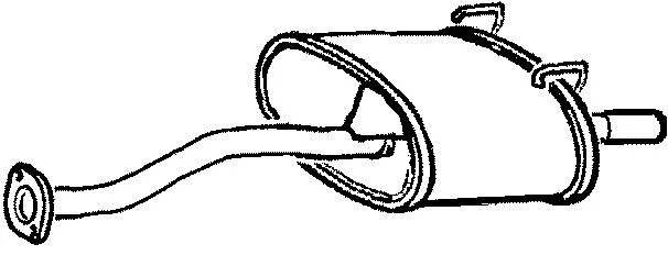 HA162K END SILENCER FOR HONDA CIVIC 1.3 1991-1995 - Image 1 of 1