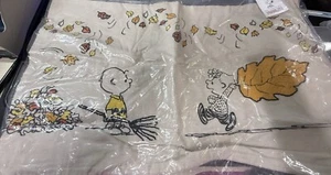 Pottery Barn Peanuts™ Fall Leaves Embroidered Lumbar Pillow Cover 16"x26" NWT - Picture 1 of 3