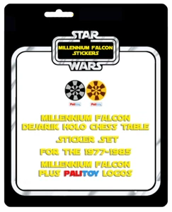 Star Wars Millennium Falcon HoloChess Table Dejarik Vintage Replacement Stickers - Foto 1 di 5