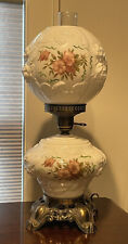 Vintage Ornate Milk Glass Lamp PRICE REDUCTION