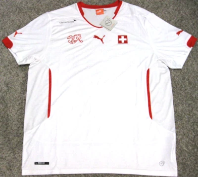 Camiseta de fútbol Suiza para hombre 2XL 2016 blanca Puma Foto 1 de 4