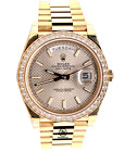 Rolex Día-Fecha 40Mm 228348 Rbr Factory Diamond Bisel Plata Motivo Reloj Nuevo