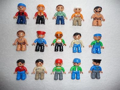 LEGO DUPLO - FIGUR / Männchen aussuchen - MANN - Bauarbeiter Postbote Arzt usw. - Bild 1 von 2