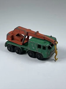 Matchbox Lesney No.30 8 Wheel Crane Green Cab Orange Crane Made In England - Picture 1 of 5