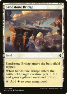 4 Sandstone Bridge 4x x4 - NM - Battle for Zendikar - SPARROW MAGIC mtg - Picture 1 of 1