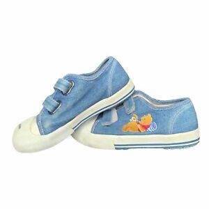 Vintage Disney Winnie The Pooh Bear Toddler Shoes Size 11 Denim 
