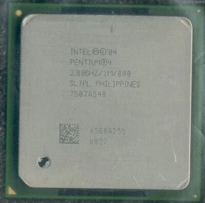 Cpu Intel® Pentium® 4 - SL7PL - 2.8Ghz/1Mb/800 Socket 478 - Imagen 1 de 1