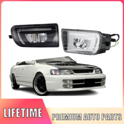 Par de luces antiniebla LED negras para Toyota Corolla AE100 AE101 1993-1997 Foto 1 de 4