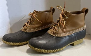 LL BEAN Hombres Maine Zapatos de Caza Talla 10.5/11 Marrón Pato Botas Estados Unidos. “BR” - Imagen 1 de 8